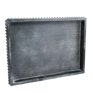 Plateau rectangulaire en bois avec perles parfait pour les repas de collation de thé ou utiliser la décoration de salon de table centrale de canapé ou l'espace d'affichage à la maison - Product Image 1