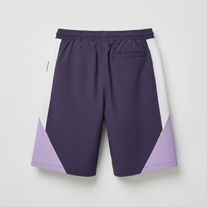 The Original Life Men's Purple Basketball Shorts Breathable <b>Elastic</b> Waist Casual Sport Shorts - Product Image 3