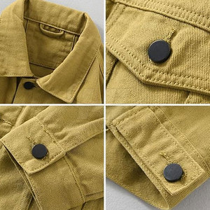 Veste en jean pour homme, 100% coton, personnalisable avec logo, respirante, écologique, pour usage extérieur, vente en gros - Product Image 3