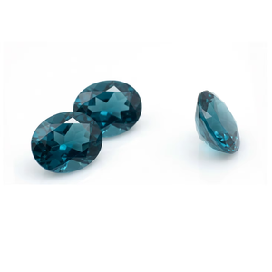 Gema de Topacio Azul de Londres Genuino, Forma Ovalada, Tamaño 6x4mm, Topacio Azul Suelto con Corte Facetado, Piedra Semipreciosa a Precio de Mayoreo - Product Image 1