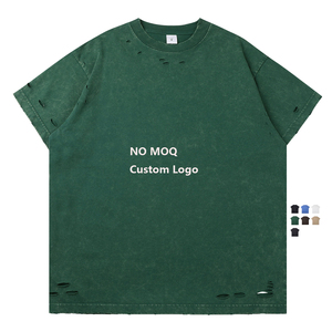Camiseta de Diseño Personalizado con Estampado POD, 300G, Algodón, Estilo Urbano, Vintage, Lavado Ácido, para Hombre y Mujer - Product Image 1