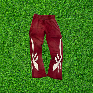 Conjunto de Sudadera y Pantalones Deportivos de Dos Piezas con Logotipo Personalizado, Lavado Ácido, Efecto Desgastado, Estilo Urbano, Oversize, de Algodón y Felpa - Product Image 3