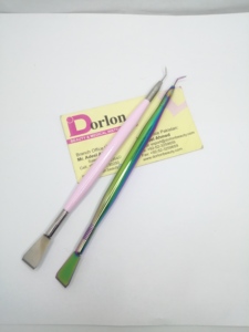 Peigne en Y portable réutilisable rose clair en acier inoxydable pour rehaussement et lamination des cils - Product Image 4