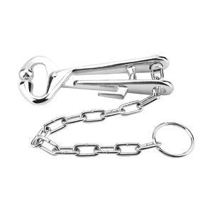 Pinza de sujeción de bovinos al por mayor con ajustador deslizante para ganado vacuno, bueyes, buffalos, equinos y uso veterinario - Product Image 1