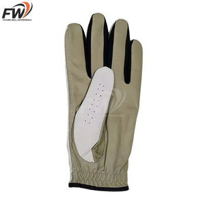 Gants de golf en cuir Cabretta d'Indonésie en gros, logo personnalisé OEM, doux, pleine couleur, pour hommes gauchers - Product Image 5