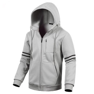 Sweat à capuche zippé pour homme, personnalisé, imprimé, épais, à fermeture intégrale, tendance, col à capuche, vente en gros OEM - Product Image 2