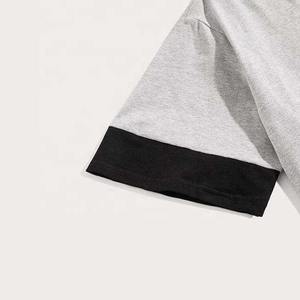 Ensemble de vêtements de sport respirants pour hommes, 2 pièces, été, décontracté, en coton, survêtement à séchage rapide, maillot à manches courtes et short, tenue athlétique - Product Image 3