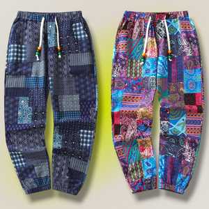 Pantalones Deportivos Ligeros Estampados para Hombre al por Mayor |   Pantalones Casuales de Verano de Corte Holgado con Bolsillos - Product Image 1