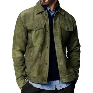 Chaqueta de Aviador Unisex Marrón 100% Algodón con Capucha, Cuello Alto, Forro de Piel de Oveja, Transpirable, con Cierre, Corte Regular, Invierno, Servicio OEM - Product Image 6