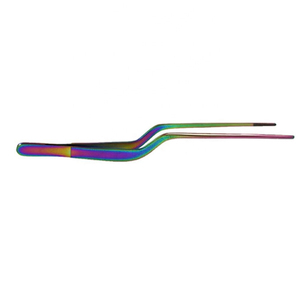 Pince de cuisine en acier inoxydable de haute qualité avec design multi-courbes, pointe fine, légère et résistante au lave-vaisselle - Product Image 6