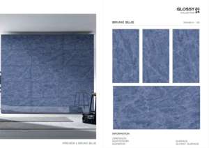 Designer carving finish <b>polished</b> glazed porcelain tiles created for large flooring and wall surfaces delivering elegance - Product Image 4