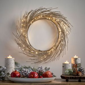 Ghirlanda di Carta Illuminata a LED da 24 Pollici per Decorazioni Natalizie - Product Image 1