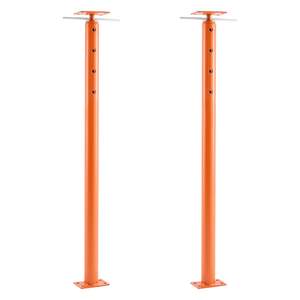 2 Pack Adjustable Steel Telescoping <b>Post</b> Jacks 53-93 Inch Height Range 18000 Lbs Max Load Capacity Floor <b>Leveling</b> Lift Houses - Product Image 1