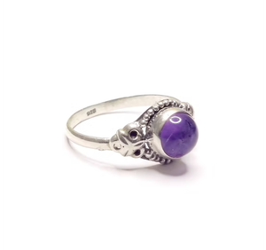 Luxury 2.7 Grams <b>Amethyst</b> Gemstone <b>Ring</b> Elegant and Stylish Product Handcrafted 925 <b>Silver</b> Designer Jewelry - Product Image 2