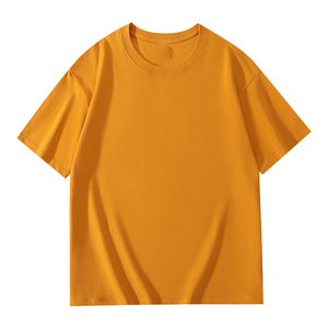 Camiseta de Manga Corta para Hombre, 200g, Algodón Puro, Cuello Redondo, Color Sólido, Estilo Casual y Holgado, Diseño de Logotipo Personalizado OEM - Product Image 3