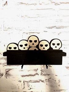 Wooden Skull <b>Key</b> Holder <b>Wall</b> <b>Hook</b> Organizer For Entryway <b>Key</b> Storage And Unique Gothic Home Decor Accent From India - Product Image 6