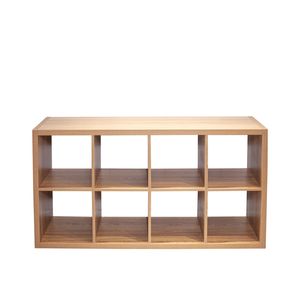 Organizzatore Smart Cube a 8 Cubi, Colore Noce, Libreria 2x4 con Ripiani Aperti per Archiviazione Casa e Ufficio - Product Image 6
