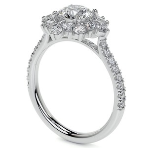 Anillo Clásico de Moissanita Tallada en Plata de Ley 925 con Baño de Rodio Certificado, Anillo de Compromiso, Boda, Nupcial, Solitario de Lujo Brillante - Product Image 2