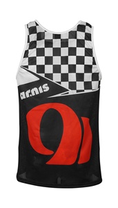 เสื้อกล้ามออกกำลังกายผู้ชายแบบสบายๆ ปี 2022 ผ้าถัก ระบายอากาศได้ดี แห้งเร็ว พิมพ์ลายแบบซับลิเมชั่น เหมาะสำหรับฤดูร้อน ฟิตเนส มาราธอน - Product Image 3