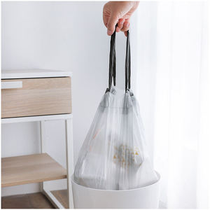 13 Gallon With Lavender Scent Leakproof <b>For</b> Kitchen <b>Bathroom</b> Office Daily Use OEM Biodegradable PLA Drawstring Trash Bags - Product Image 4