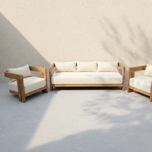 Collection de canapés d'extérieur Camilla, fabriqués en teck indonésien sélectionné pour la distribution internationale - Product Image 3