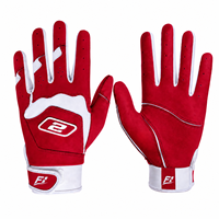 Gants de frappeur de baseball/softball en cuir personnalisés, fermeture auto-agrippante, durables, écologiques, antidérapants, professionnels, pour hommes adultes