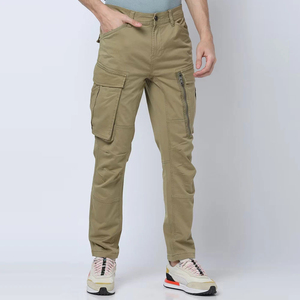 Pantalones Cargo de Mezclilla Elástica Ajustada para Hombre, de Alta Calidad, con Diseño Rasgado, Pierna Recta, Cintura Flexible y Cómoda, Venta al Por Mayor - Product Image 1