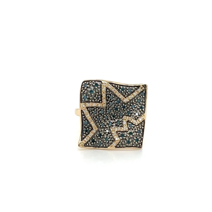 Women's 18K Gold Plated Wings Cocktail <b>Ring</b> Diamond Micro Pave Vintage Glam Style Fashion <b>Ring</b> Wedding Engagement Daily Wear - Product Image 2