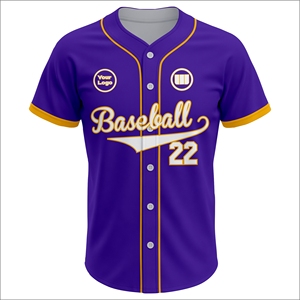 Maillot de baseball personnalisé professionnel, uniforme d'équipe, vêtements de sport respirants à séchage rapide pour l'été et l'automne, fournisseur OEM en gros - Product Image 2