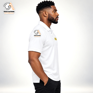 Ropa Griega, Camisa Blanca para Hombre con Estampado Digital ASU, Manga Corta, Casual, Transpirable, de Secado Rápido, Twill 210g - Product Image 3