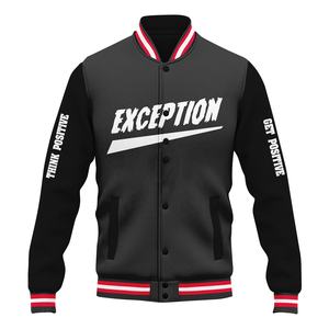 Écussons de broderie personnalisés OEM de haute qualité pour hommes/femmes Street Wear DIY Logo Letterman Vestes dans le style de baseball pour le printemps - Product Image 1
