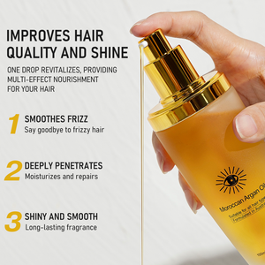 <span class=keywords><strong>Aceite</strong></span> Capilar <span class=keywords><strong>de</strong></span> Argán Marroquí Natural para Reparación <span class=keywords><strong>de</strong></span> Cabello Dañado, con Logotipo Personalizado <span class=keywords><strong>de</strong></span> Marca Privada, Venta al Por Mayor, para Cabello Encrespado - Product Image 4