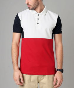 เสื้อโปโลผู้ชายผ้าฝ้าย 100% แบบถัก สั่งทำโลโก้ OEM ขายส่ง คุณภาพสูง ระบายอากาศได้ดี เสื้อกอล์ฟลำลอง ตัดต่อสี - Product Image 6