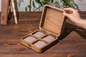 Father's Day Gift for Dad-Walnut Wood Watch & Jewelry Organizer with 10 Slots Elegant <b>Storage</b> <b>Box</b> - Product Image 5