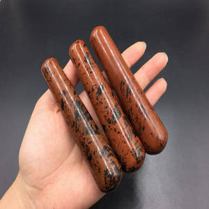 Super Quality On Soha Agate Natural Mahogany Obsidian Massage <b>Wand</b> Polished Crystal for Grounding Healing & Body Therapy On Sale - Product Image 3