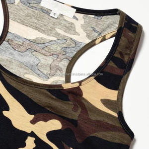 <b>Womens</b> Tank Top Front Logo Seamless 100% Cotton Solid Color Knitted Breathable <b>Stretch</b> - Product Image 5