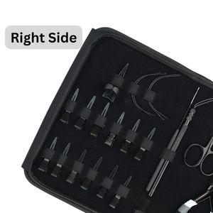 Hair Extension Tools Kit Microlinks Crimping Remover Plier <b>Tape</b> In Hook Loop Wire Parting Finger Curved Needle Mini Scissor Clip - Product Image 3