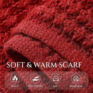 Bufanda Tejida Unisex de Bajo Costo - Cálida para el Invierno - Personalizable con Logotipo - Bufanda Suave de Punto Acanalado al por Mayor - Product Image 3