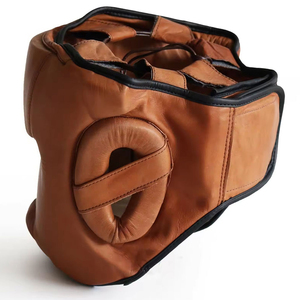 Casque de boxe en cuir de qualité supérieure, protection du visage, fermeture à boucle réglable, unisexe, adulte, casque de sport - Product Image 4