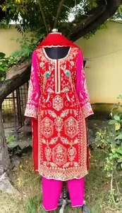 Conjunto de Salwar Kameez Indio de Corte Recto de Primera Calidad para Mujer en Algodón Suave para Oficina, Uso Diario y Ropa Universitaria - Product Image 6