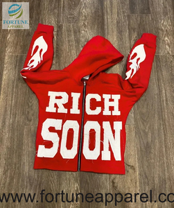 เสื้อฮู้ดดี้และเสื้อสเวตเชิ้ตผู้ชายสำหรับฤดูหนาว แบบลำลอง ผ้าฟลีซ แขนยาว ทรงโอเวอร์ไซส์ ผลิตจากโพลีเอสเตอร์/คอตตอน ขายส่ง - Product Image 4