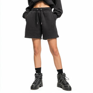 Pantalones Cortos de Forro Polar con Cordón Ajustable en la Cintura para Mujer, Ideales para Fitness, Jogging y Running - Product Image 4