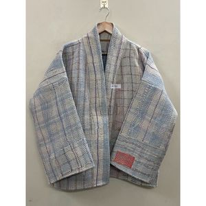 Handmade 100% Cotton Patchwork kantha Kimono <b>Jacket</b> Full Sleeve Shawl Collar Eco-Friendly Women's Wear <b>jacket</b> - Product Image 6