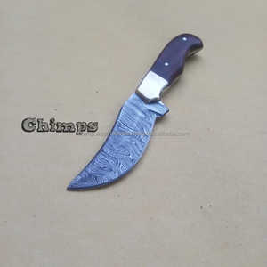 Cuchillo de Hoja Fija para Caza y Camping al Aire Libre, Acero de Damasco, Mango de Madera, Hoja de Cambio Rápido, Cuchillos OEM de Grado Industrial - Product Image 2