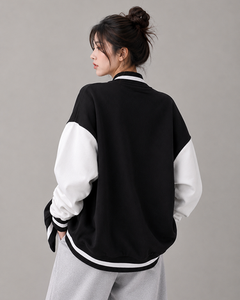 Premium Custom Women's Letterman Varsity Jacket Embroidered College Baseball Bomber <b>Coat</b> Breathable Casual Streetwear Fashion - Product Image 4
