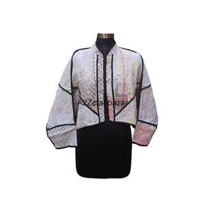 Chaquetas Vintage 100% Algodón Puro, Acolchadas Kantha, Transpirables, Estampadas Digitalmente, Estilo Bohemio, para Otoño e Invierno - Product Image 2