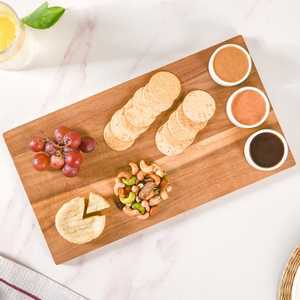 Modern fruit theme wooden Natural wooden wedding decor Handicraft decorative food tray Format Single-Piece <b>Packaging</b> - Product Image 3
