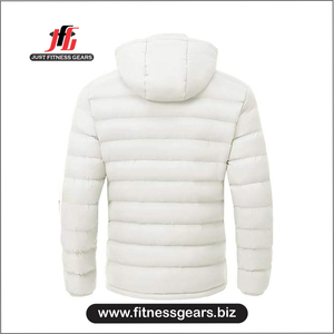 Chaqueta de Invierno Acolchada para Hombre, Diseño Personalizado, Brillante, con Capucha, Estilo Bomber, Gruesa, Negra, Resistente al Viento - Product Image 2