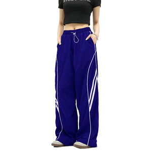 Pantalon cargo ample élégant et personnalisé pour femme, en polyester, coupe décontractée, avec cordon de serrage, idéal pour les occasions formelles - Product Image 5