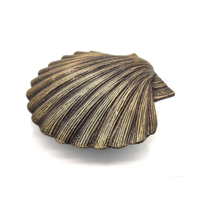 Premium Vintage Seashell <b>Door</b> <b>Knocker</b> Antique Brass Coastal Entryway Hardware Decorative Nautical Home Accent XLX Deluxe Edition - Product Image 1